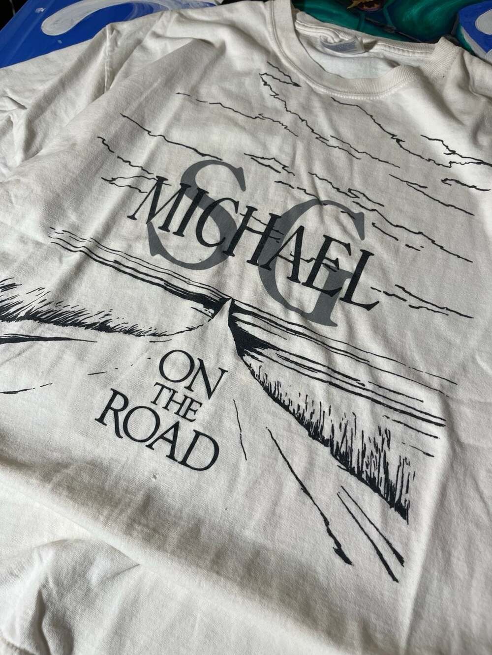 Vintage Michael SG On The Road Graphic T-Shirt White
